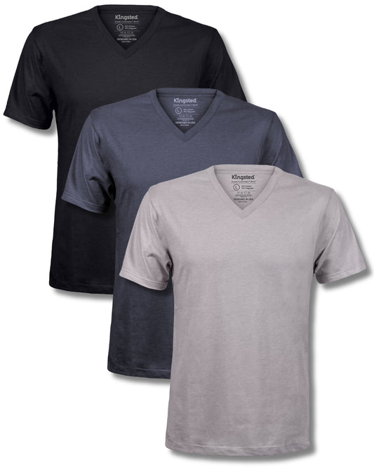 Monochrome V-Neck T-Shirt 3-Pack