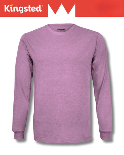 Purple Long Sleeve Crewneck T-Shirt