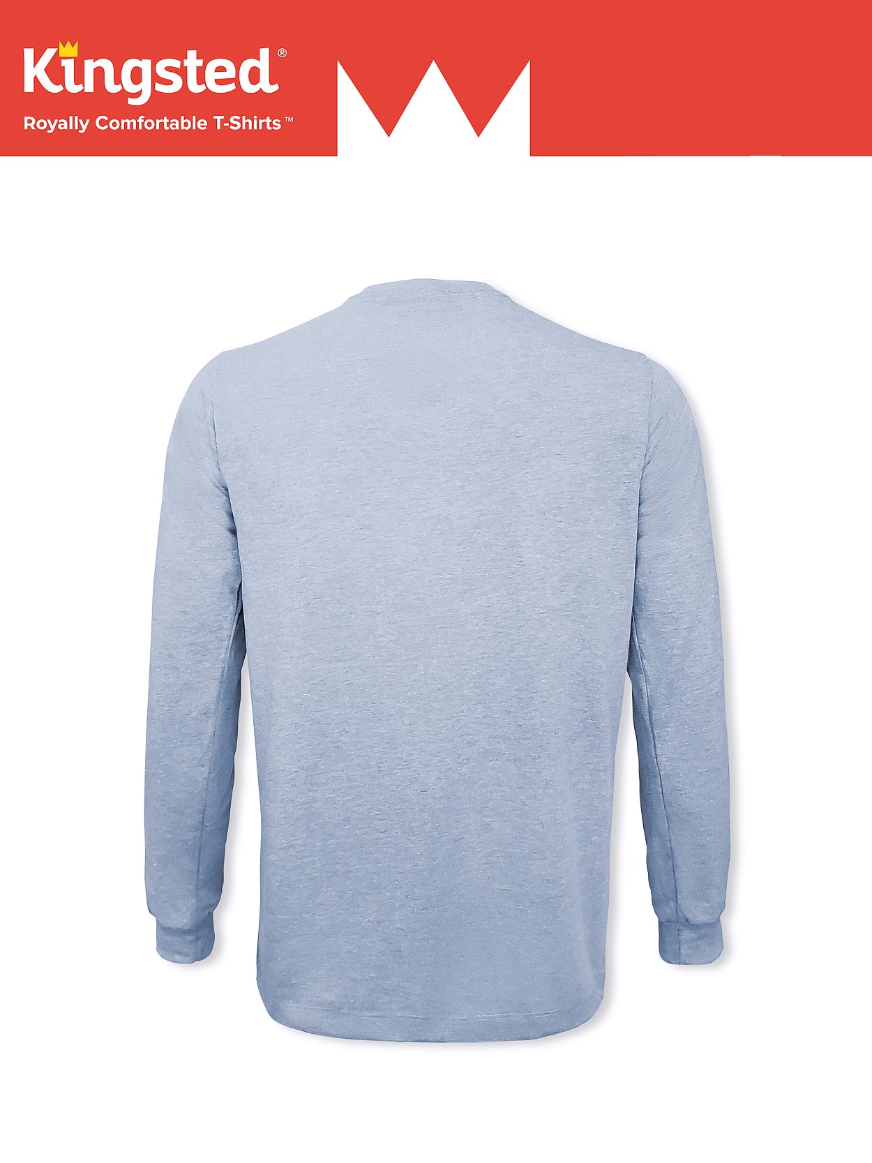 Sky Blue Long Sleeve Crewneck T-Shirt