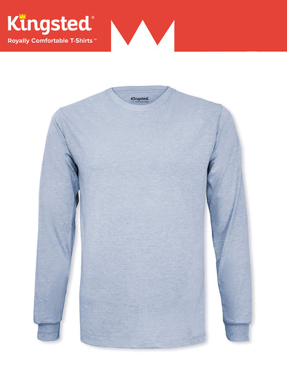 Sky Blue Long Sleeve Crewneck T-Shirt