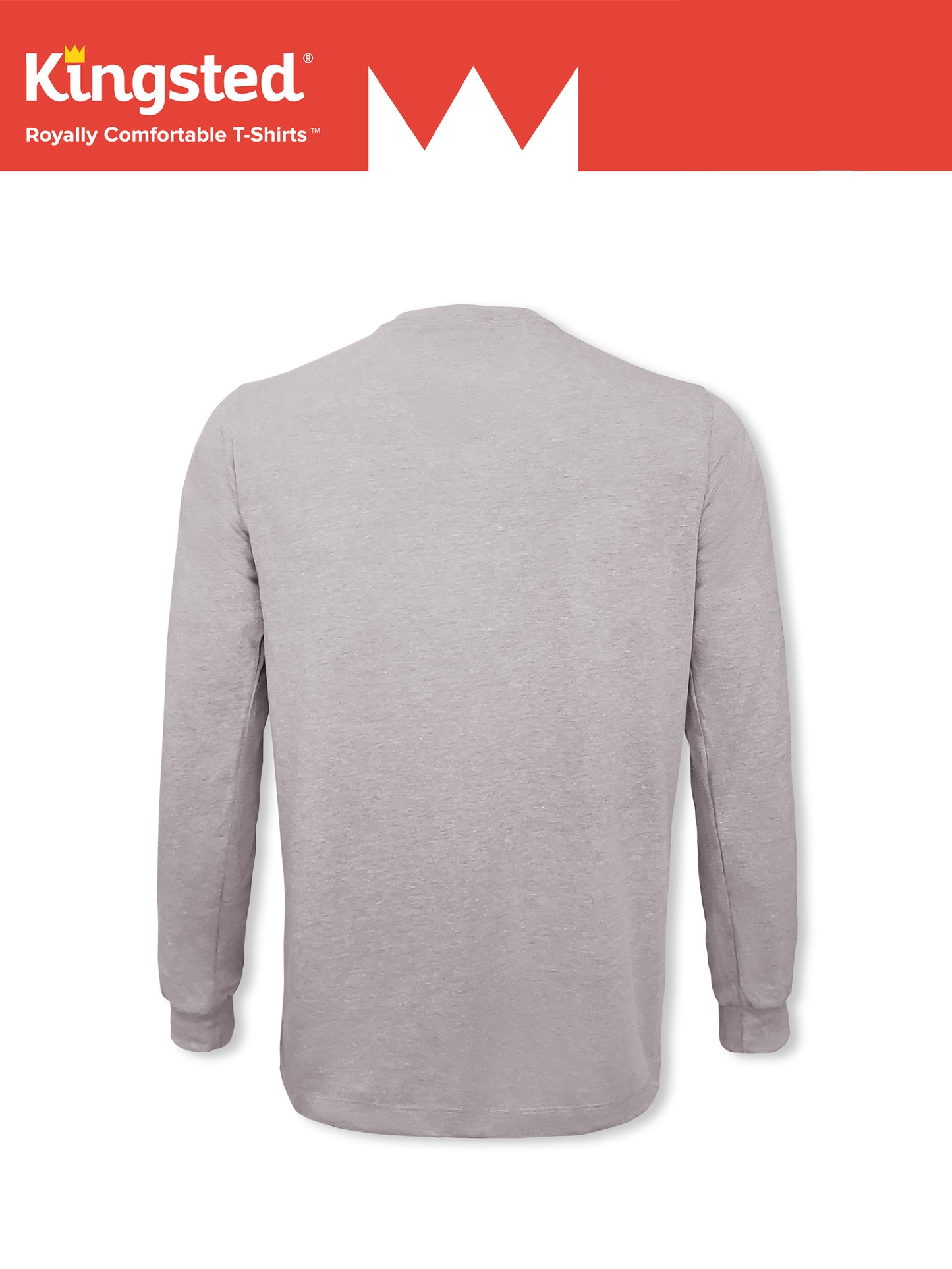 Grey Long Sleeve Crewneck T-Shirt