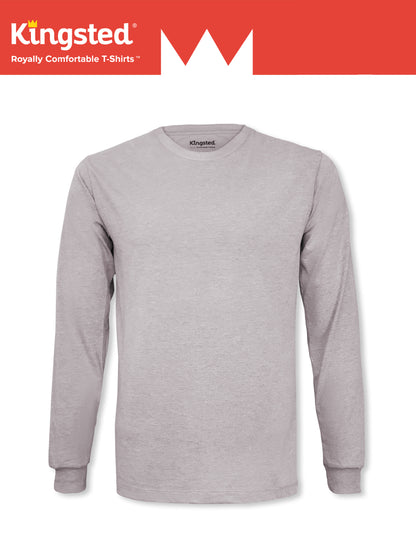 Grey Long Sleeve Crewneck T-Shirt