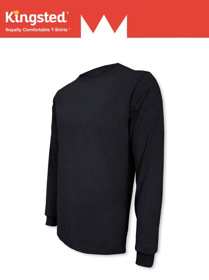 Black Long Sleeve Crewneck T-Shirt