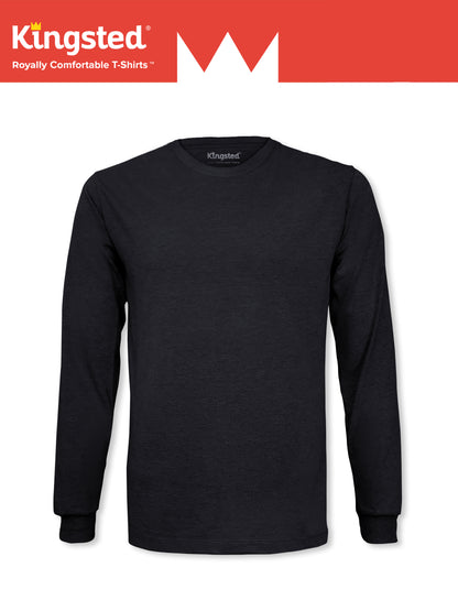 Black Long Sleeve Crewneck T-Shirt