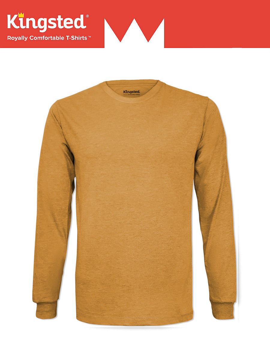 Mustard Long Sleeve Crewneck T-Shirt