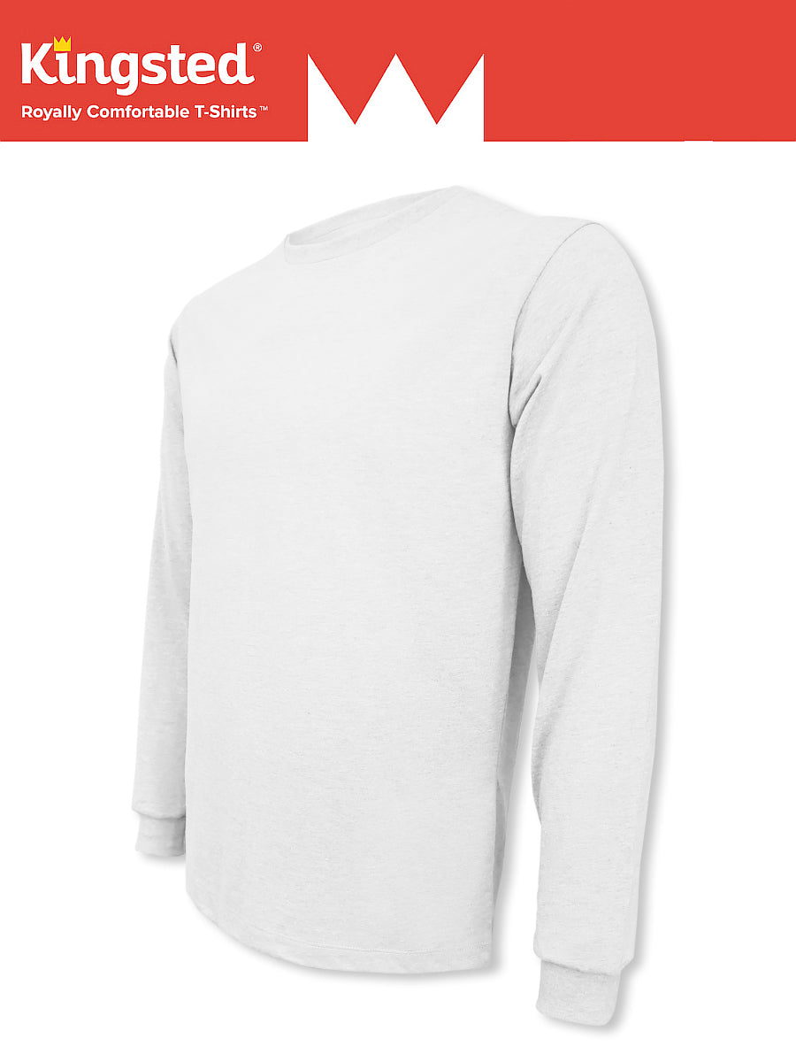 White Long Sleeve Crewneck T-Shirt