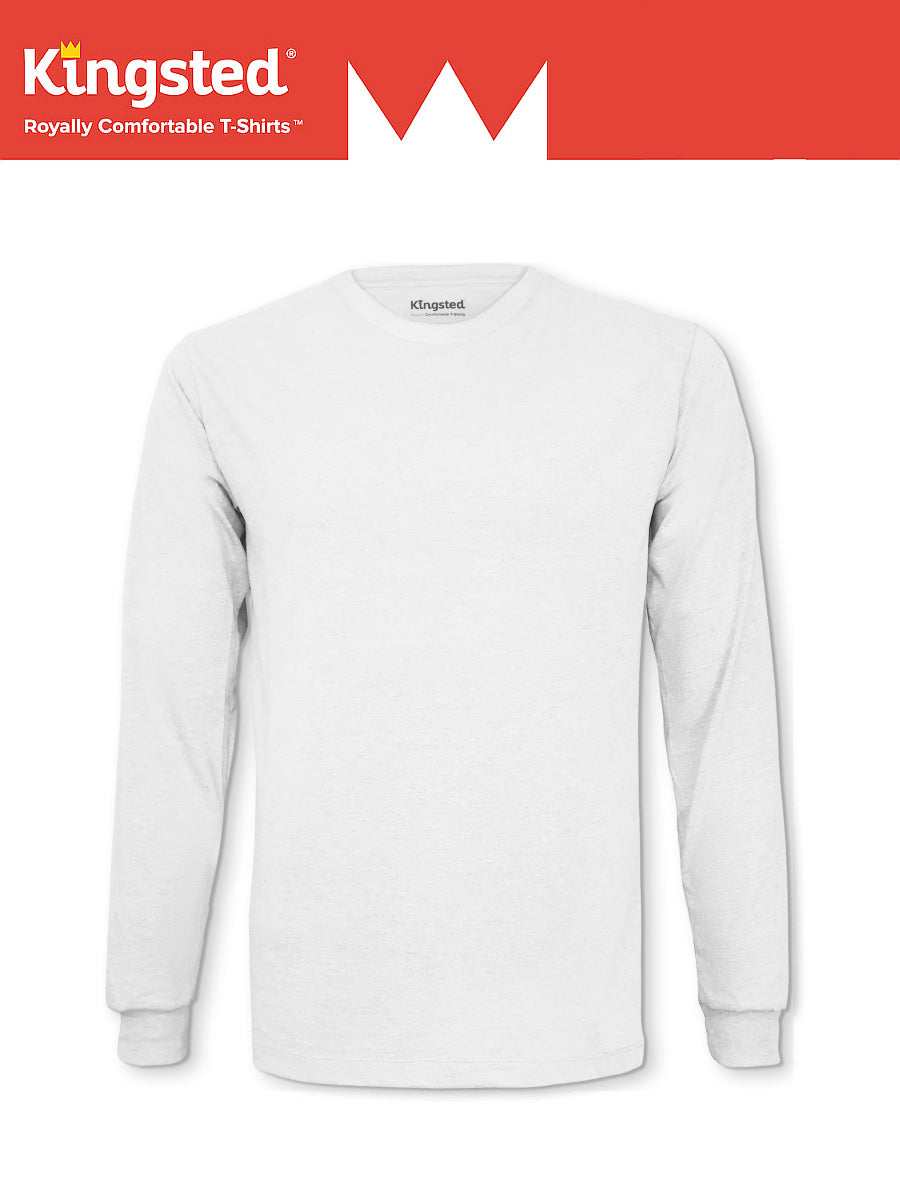 White Long Sleeve Crewneck T-Shirt