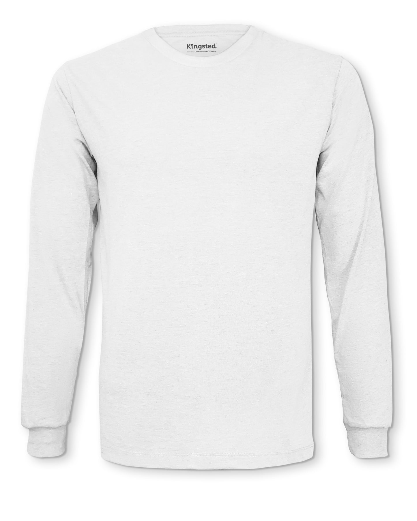 White Long Sleeve Crewneck T-Shirt