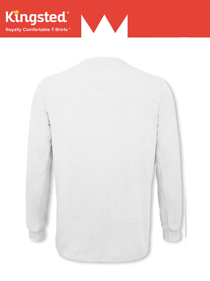 White Long Sleeve Crewneck T-Shirt